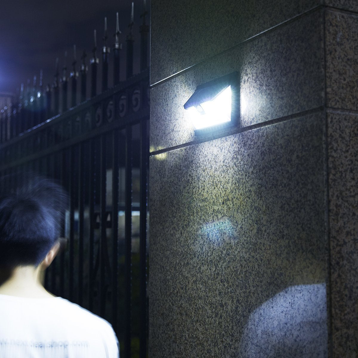 Solar-Powered Motion Sensor Light with Super Bright Wide Angle